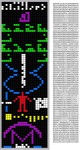 Arecibo message v grafické podobě a v binárním kódu. Zdroj: Wikipedia, upraveno