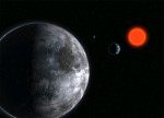 Exoplaneta u červeného trpaslíka. Autor: ESO