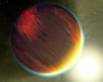 Exoplaneta typu horký Jupiter v představách malíře 