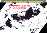 Oblak prachu zachycený kamerou sondou LCROSS. 