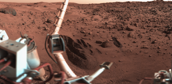 Mars_Viking Povrch Marsu na snímku ze sondy Viking 1