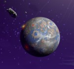 Exoplaneta zemského typu v představách malíře. Credit: NASA, JPL