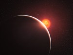 Exoplaneta GJ 1214 b v představách malíře. Credit: ESO