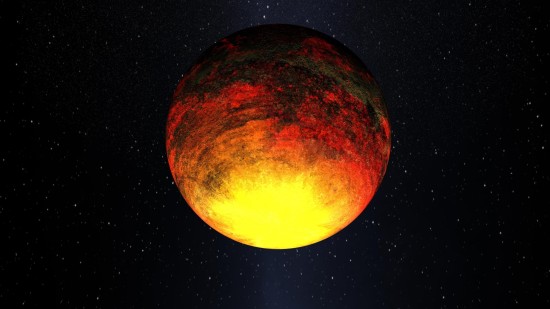 Kepler-10 b v představách malíře. Credit: NASA