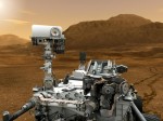 Curiosity na Marsu v představách malíře. Credit: NASA, JPL