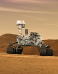 Curiosity na Marsu. Credit: NASA