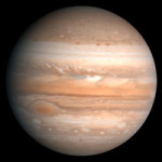 Jupiter vyfotografovaný sondou Voyager 2. Zdroj: NASA.