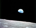 Země nad Měsícem z Apolla 8. Credit NASA