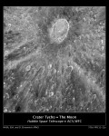 Kráter Tycho na Měsíci. Zdroj: NASA