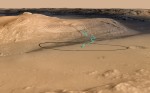 Pravděpodobná trasa Curiosity pro nejbližší týdny.. Credit: NASA 