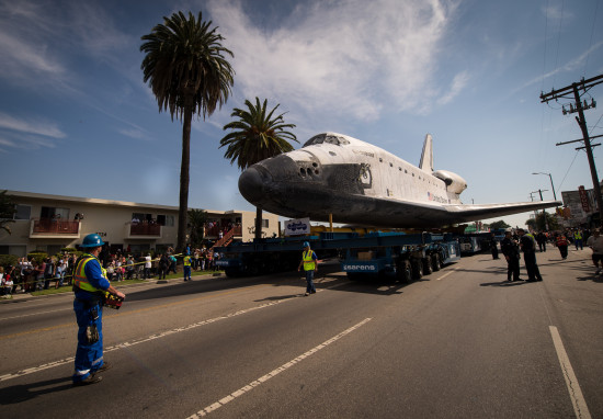 Endeavour v LA. Credit: NASA