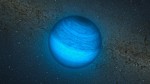 Toulavá planeta v představách malíře. ESO/L. Calçada/P. Delorme/Nick Risinger (skysurvey.org)/R. Saito/VVV Consortium