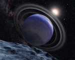 Horký Jupiter v představách malíře. Credit: NASA, ESA, and G. Bacon (STScI)