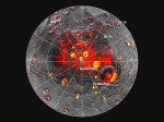 merkur Krátery v okolí severního pólu Merkuru, na jejíchž dno slunce nesvítí. Credit: NASA