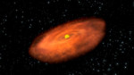 Protoplanetární disk v představách malíře. Credit: NASA