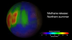 Metan na Marsu, credit: NASA