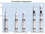 Verze rakety SLS, credit: NASA