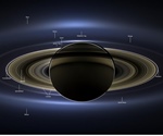 Saturn na snímku ze sondy Cassini. Credit: NASA