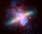 Galaxie M82, zdroj: wikipedia. 