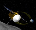 Sonda OSIRIS-REx (kresba). Credit: NASA