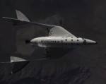 SpaceShipTwo po odpojení od letadla. 