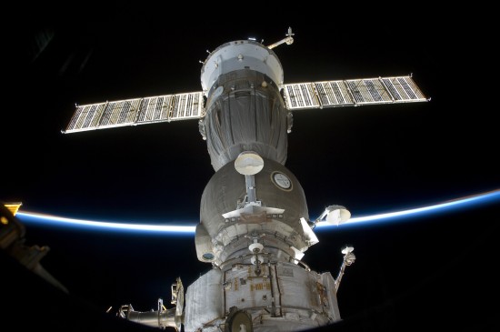 Soyuz Spacecraft docked to the ISS during Joint Operations