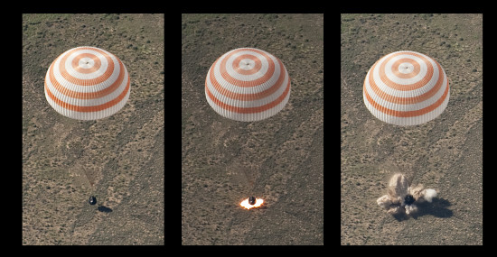 Soyuz TMA-17 Lands
