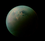 Saturnův měsíc Titan, credit: NASA