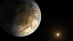 Kepler-186 f představách malíře, credit: NASA