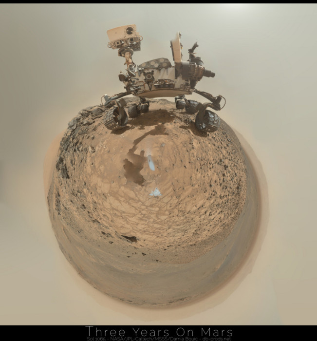 Selfie Curiosity, credit: NASA / JPL-Caltech / MSSS / Damia Bouic