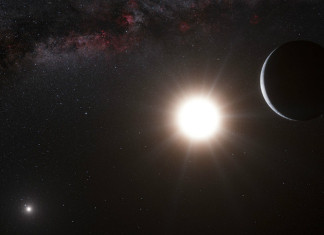 U Alfy Centauri mohou být obyvatelné planety, věří astronomové. Proč jsme je nenašli? Exoplaneta u trojhvězdy Alfa Centauri v představách malíře. Credit: ESO/L. Calçada