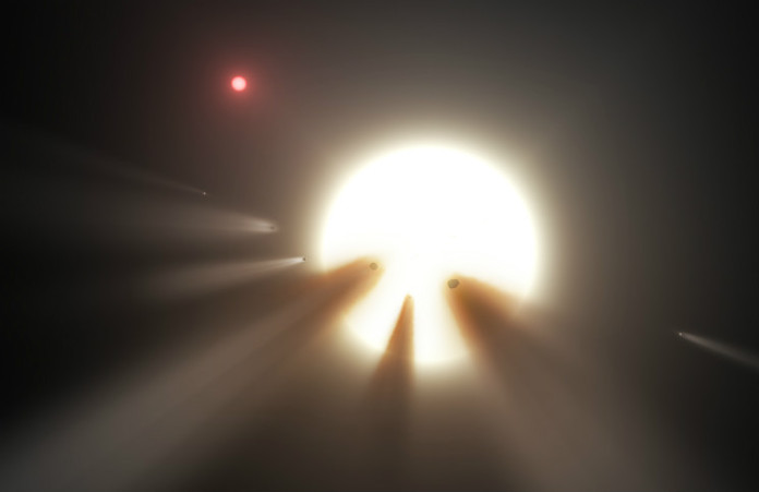 Obíhá kolem KIC 8462852 roj komet? credit: NASA/JPL-Caltech