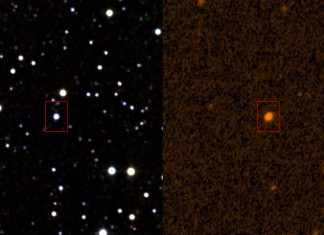 Tabbyina hvězda trochu jinak: je single? KIC 8462852 ve viditelném a infračerveném záření. Credit: IPAC/NASA Ultraviolet: STScI (NASA)
