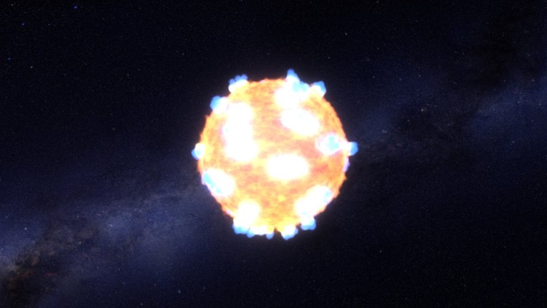 Hvězda v křeči: Kepler pozoroval hvězdy krátce před výbuchem supernovy