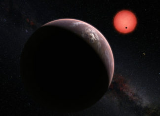 Lovili exoplanety u TRAPPIST-1 astrometrií: nic nenašli, přesto slaví úspěch Credit: ESO/M. Kornmesser/N. Risinger