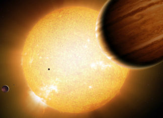 Teplí jupiteři nejsou osamělí a možná ani migranty Credit: Detlev Van Ravenswaay/Science Photo Library