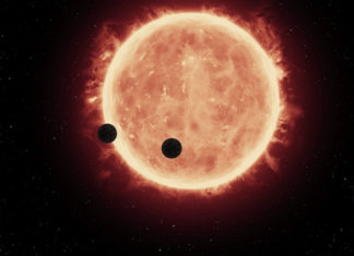 Prozkoumali ztracenou planetu v obyvatelné oblasti a přidali další Exoplanety u červeného trpaslíka. credit: NASA, ESA, and G.Bacon (STScI).