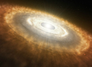 Vesmírní detektivové objevili nejstarší disk u červeného trpaslíka – analogie Proximy Centauri credit: ESO/L. Calçada – ESO.