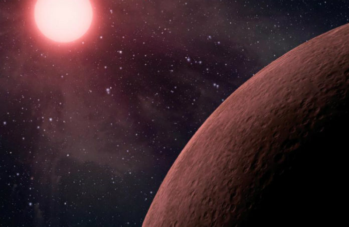 Exoplaneta u červeného trpaslíka, credit: NASA