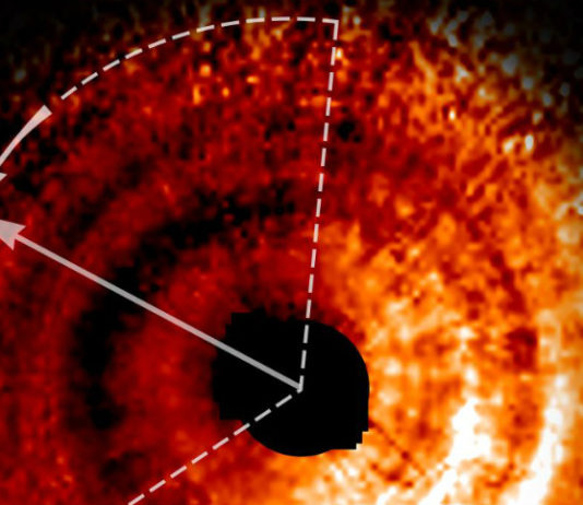 Hubble našel u mladé hvězdy něco, co vrhá obří stín