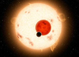 Existují planety podobné Zemi, které mají dvě slunce? Cirkumbinární planeta, Credits: NASA/JPL-Caltech/R. Hurt