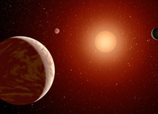Kolik exoplanet obíhá okolo červených trpaslíků? Hodně! Kamenné exoplanety u červeného trpaslíka. Credit: NASA