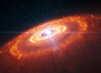 Vesmír by měl být plný dokonalých slunečních soustav. Proč tomu tak není? Protoplanetární disk. Credit: ESO/L. Calçada
