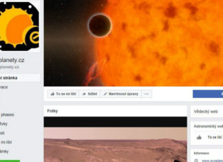 Exoplanety.cz mají na Facebooku už téměř 12 tisíc fanoušků. Přidejte se!