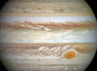 Kepler-167e: Jupiteru nejpodobnější exoplaneta? Credit: NASA, ESA, and A. Simon (Goddard Space Flight Center)