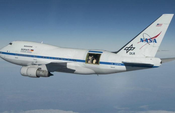 SOFIA, credit: NASA photo / Jim Ross