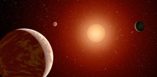 V údolí poloměru: TESS našla zajímavý planetární systém Exoplanety u červeného trpaslíka. Credit: NASA