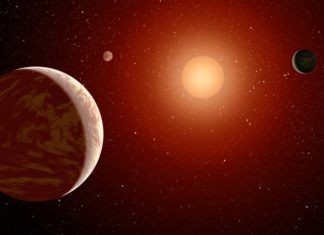 V údolí poloměru: TESS našla zajímavý planetární systém Exoplanety u červeného trpaslíka. Credit: NASA