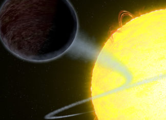 WASP-12b: Hubble zkoumal pekelně tmavý svět Credit: NASA, ESA, and G. Bacon (STScI)