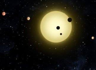 K2-138: unikátní řetězový planetární systém Multiplanetární systém v představách malíře. Credit: NASA / Tim Pyle